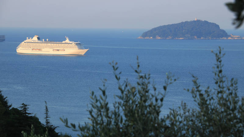 Webcam cruise ship. La Spezia